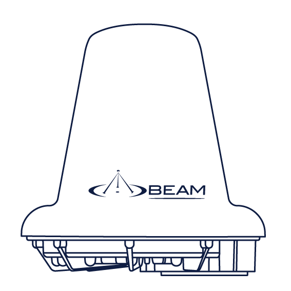 Beam Iridium Active Antenna RST740 drawing